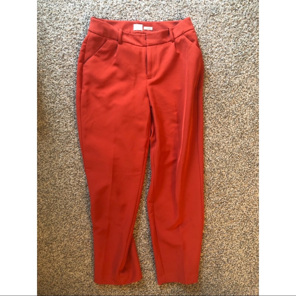 Cropped stretch dress pants